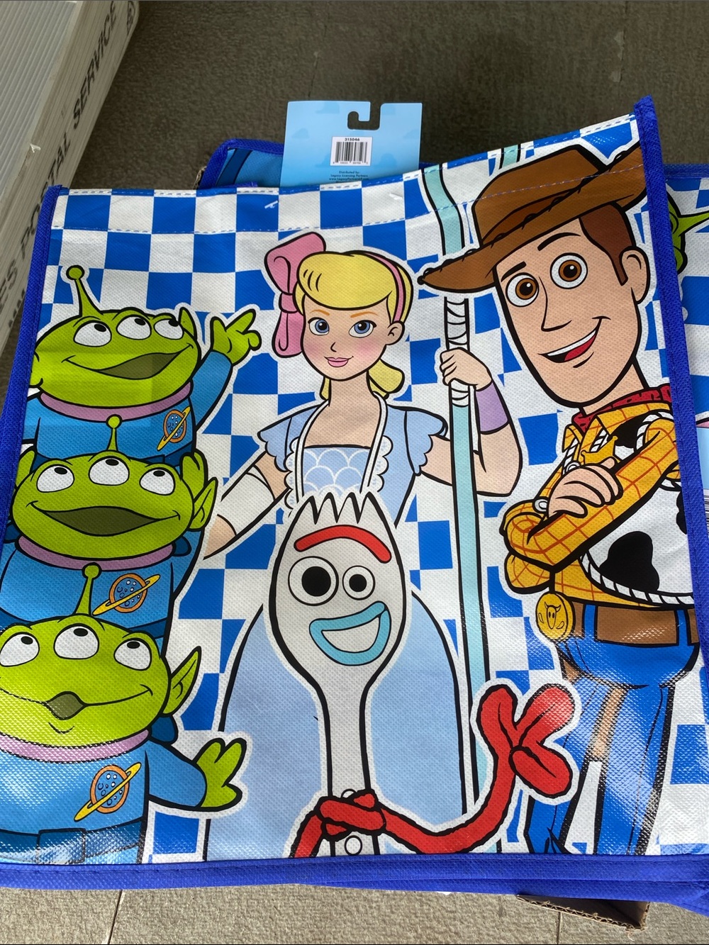 Disney Toy Story Blue Multi-Character Tote Bag